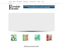 Tablet Screenshot of ferndalefriends.net